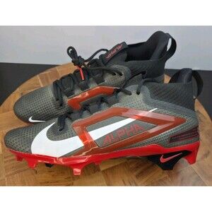 Nike Football Cleats Men's Size 11.5 Black Red Alpha Menace Elite 4 FZ7701-004